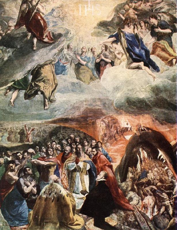 GRECO, El Adoration of the Name of Jesus (Dream of Philip II) dfh oil painting image